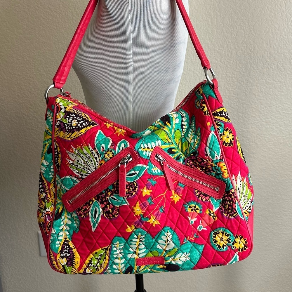 Vera Bradley Vivian Hobo Bag Rumba Floral Handbag Brand New NO Long Strap - Picture 6 of 13